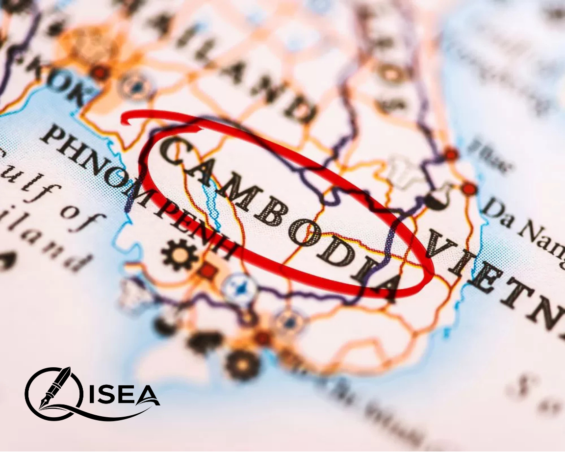 Cambodia Map Flag
